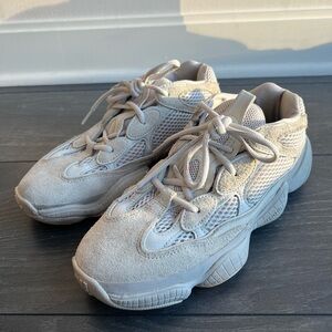 Adidas Cream Yeezy 500 Blush Sneakers